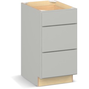 RELIABILT Parkstone II Base Cabinet, Light Gray, 18" W, 3 Drawers, Fully Assembled - 649989 | Lowe's Pro Supply